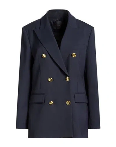 Pinko Woman Blazer Navy Size 6 Polyester, Wool, Elastane In Blue