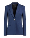Pinko Woman Blazer Navy Size 6 Viscose, Polyamide, Elastane In Blue