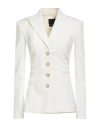 Pinko Woman Blazer Off White Size 10 Viscose, Polyamide, Elastane
