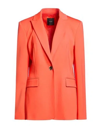 Pinko Woman Blazer Orange Size 10 Viscose, Polyamide, Elastane