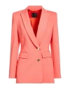 Pinko Woman Blazer Orange Size 8 Viscose, Polyamide, Elastane