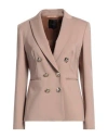 Pinko Woman Blazer Pastel Pink Size 10 Viscose, Polyamide, Elastane