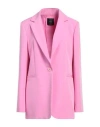 Pinko Woman Blazer Pink Size 12 Polyester, Elastane