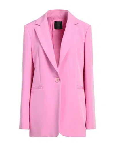 Pinko Woman Blazer Pink Size 12 Polyester, Elastane In Pink