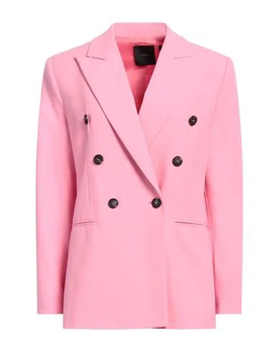 Pinko Woman Blazer Pink Size 10 Polyester, Wool, Elastane