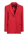 Pinko Woman Blazer Red Size 2 Polyester, Elastane