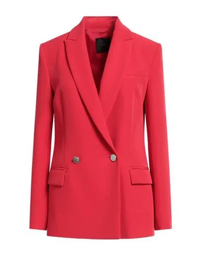 Pinko Woman Blazer Red Size 4 Polyester, Elastane