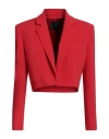 Pinko Woman Blazer Red Size 4 Polyester, Elastane