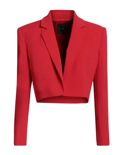 Pinko Woman Blazer Red Size 4 Polyester, Elastane