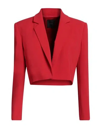 Pinko Woman Blazer Red Size 4 Polyester, Elastane In Red