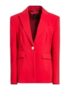 Pinko Woman Blazer Red Size 8 Polyester, Elastane