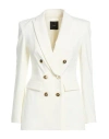 Pinko Woman Blazer White Size 2 Viscose, Polyamide, Elastane In Multi