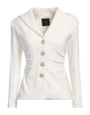 Pinko Woman Blazer White Size 2 Viscose, Polyamide, Elastane