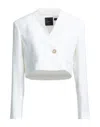 Pinko Woman Blazer White Size 8 Polyester, Elastane In White