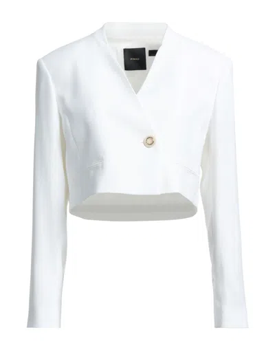 Pinko Woman Blazer White Size 8 Polyester, Elastane