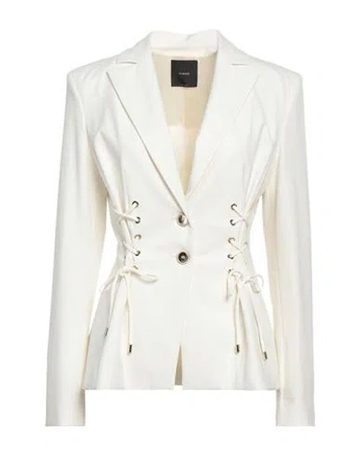 Pinko Woman Blazer White Size 8 Polyester, Viscose, Elastane