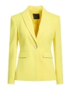 Pinko Woman Blazer Yellow Size 10 Polyester, Elastane In Yellow