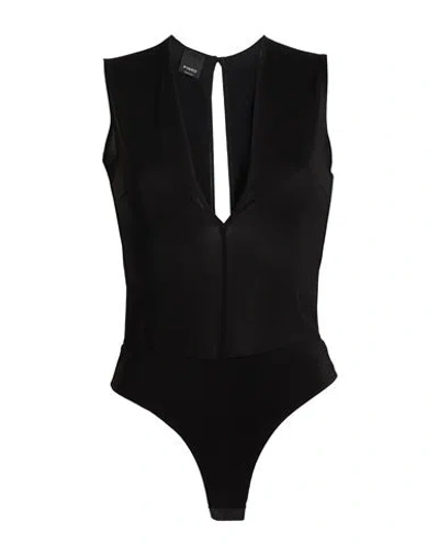 Pinko Woman Bodysuit Black Size S Viscose, Elastane