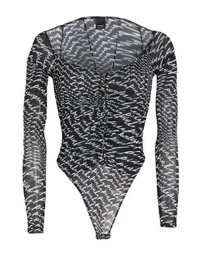 Pinko Woman Bodysuit Black Size Xs Polyamide, Elastane