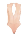 Pinko Woman Bodysuit Blush Size M Viscose, Elastane In Pink