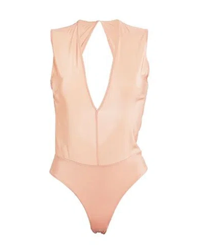 Pinko Woman Bodysuit Blush Size M Viscose, Elastane