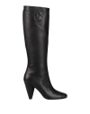 Pinko Woman Boot Black Size 6 Leather In Black