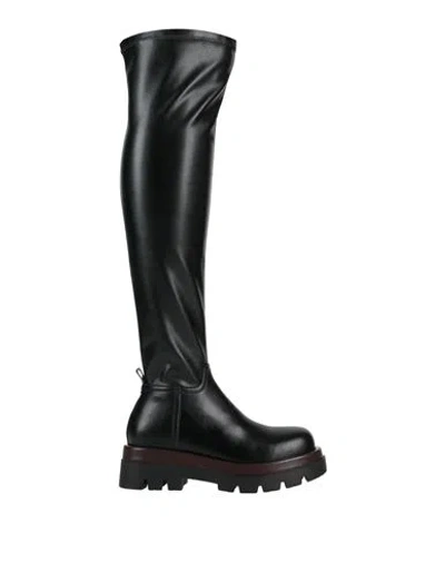 Pinko Woman Boot Black Size 7 Leather