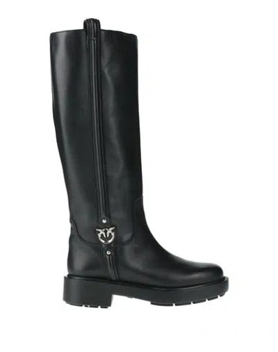 Pinko Woman Boot Black Size 8 Calfskin