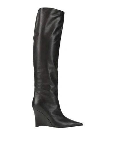 Pinko Woman Boot Black Size 8 Leather