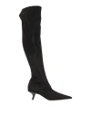 Pinko Woman Boot Black Size 8 Leather In Black