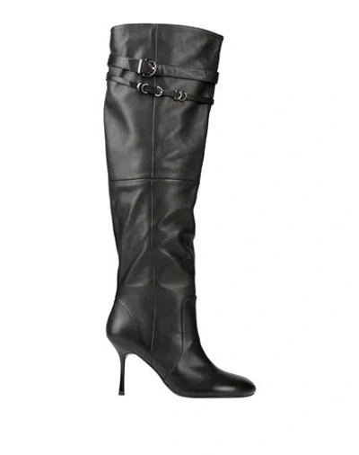 Pinko Woman Boot Black Size 8 Leather
