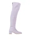 Pinko Knee Boots In Purple