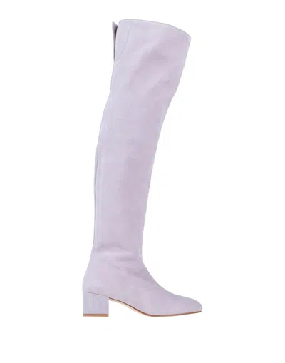 Pinko Knee Boots In Purple