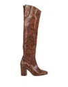 Pinko Knee Boots In Red
