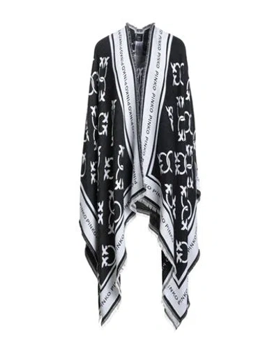 Pinko Woman Cape Black Size Onesize Acrylic, Wool, Viscose