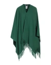 Pinko Woman Cape Emerald Green Size Onesize Virgin Wool, Polyester