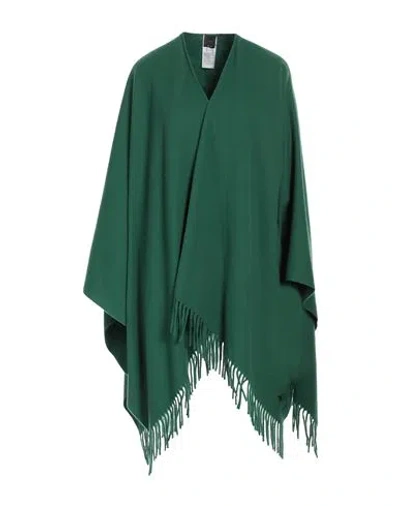 Pinko Woman Cape Emerald Green Size Onesize Virgin Wool, Polyester