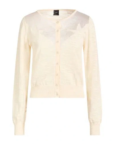 Pinko Woman Cardigan Beige Size L Cotton, Polyamide In Neutral