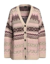Pinko Woman Cardigan Beige Size M Acrylic, Wool, Polyamide, Alpaca Wool, Viscose In Beige