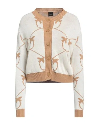 Pinko Woman Cardigan Beige Size S Cotton, Acetate In Multi
