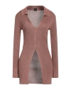 Pinko Woman Cardigan Camel Size M Viscose, Polyamide, Polyester In Beige