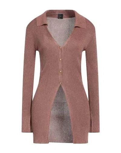 Pinko Woman Cardigan Camel Size M Viscose, Polyamide, Polyester In Beige