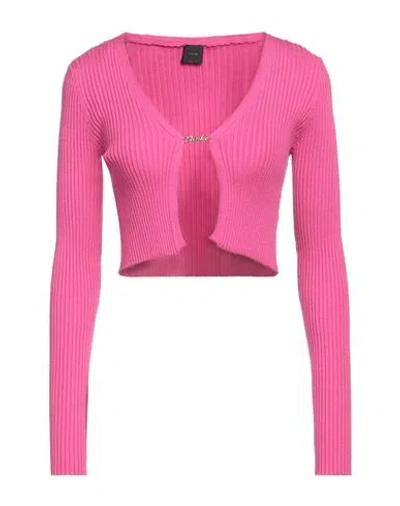 Pinko Woman Cardigan Fuchsia Size L Viscose, Polyester, Polyamide