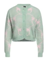 Pinko Woman Cardigan Light Green Size M Acrylic, Polyamide, Alpaca Wool In Green
