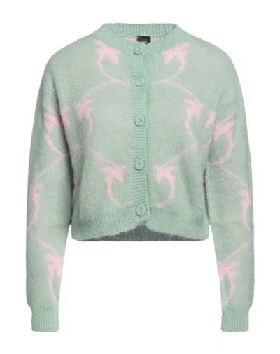 Pinko Woman Cardigan Light Green Size M Acrylic, Polyamide, Alpaca Wool