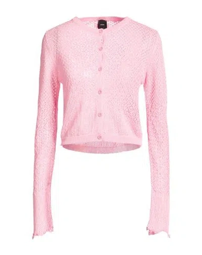 Pinko Woman Cardigan Pink Size L Viscose, Polyester