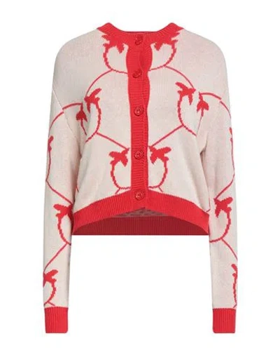 Pinko Woman Cardigan Red Size M Cotton, Acetate