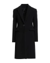 Pinko Woman Coat Black Size 10 Wool, Nylon