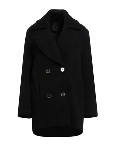 Pinko Woman Coat Black Size Xs Wool, Polyamide