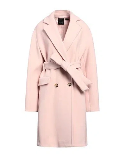 Pinko Woman Coat Pink Size 8 Virgin Wool, Polyamide